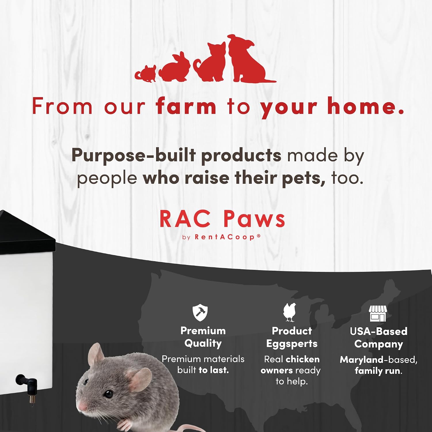 RentACoop small animal hydration system packaging