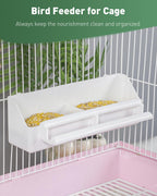 Pack of two hanging bird feeders and water dispensers displayed together