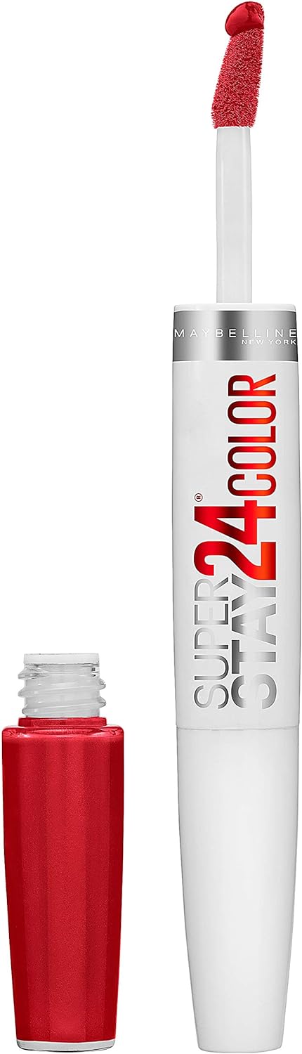 Maybelline Super Stay 24, 2-Step Liquid Lipstick Makeup, Long Lasting Highly Pigmented Color with Moisturizing Balm, Continuous Coral, Coral Pink, 1 Count - Image 12