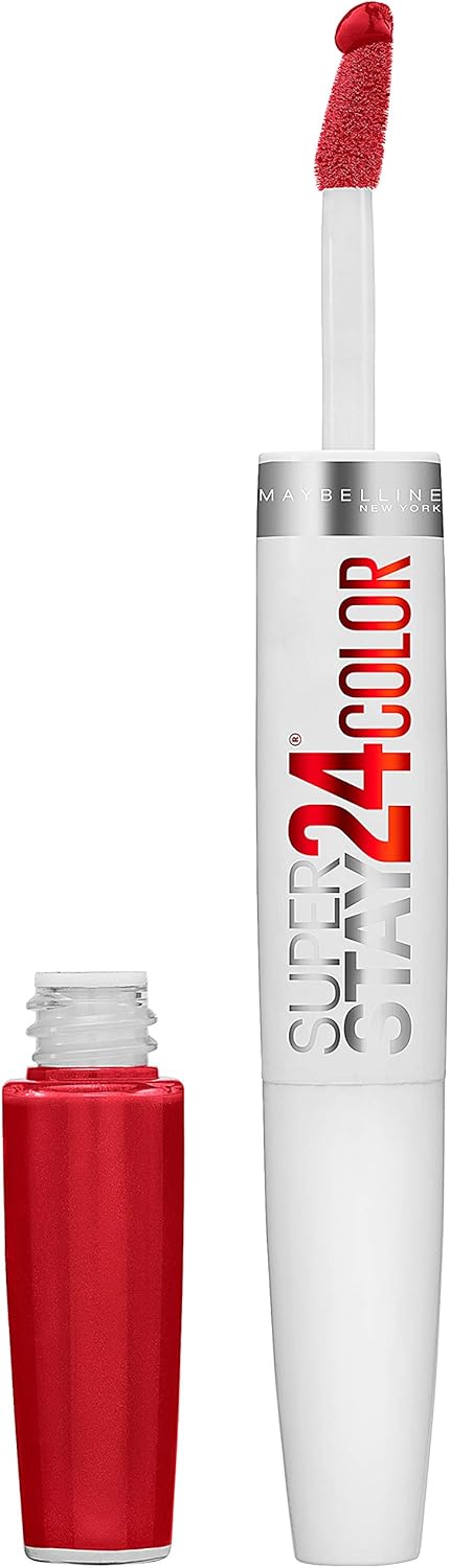 Maybelline Super Stay 24, 2-Step Liquid Lipstick Makeup, Long Lasting Highly Pigmented Color with Moisturizing Balm, Perpetual Plum, Purple, 1 Count - Image 13