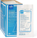 Medline sterile abdominal pads box front view showcasing packaging details