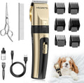 HEAPETS dog grooming clippers front view gold finish