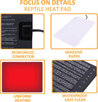 Aiicioo reptile heating pad packaging and 2-pack contents
