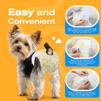 Pet Soft pull up dog diapers size small premium packaging side profile