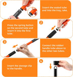 Snap lock interlocking handle assembly for medium and small dog supplies.