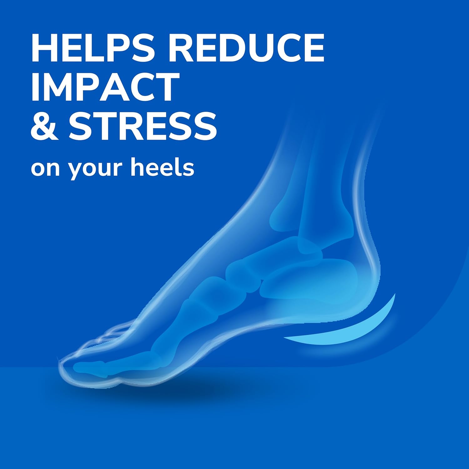 Side angle view of the raised profile and tapered design of Dr. Scholl's men's shoe inserts.