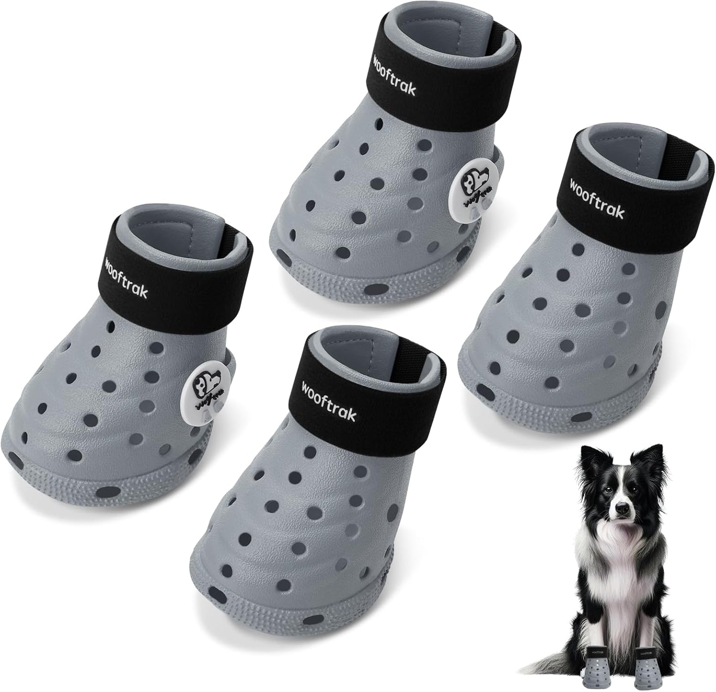 Dog Shoes Breathable Dog Shoe for Hot Pavement, Dog Booties and Paw Protectors, Non-Slip Waterproof Dog Sandals Boots (Pink, S: (2.3''x1.8'')(L*W)) - Image 15