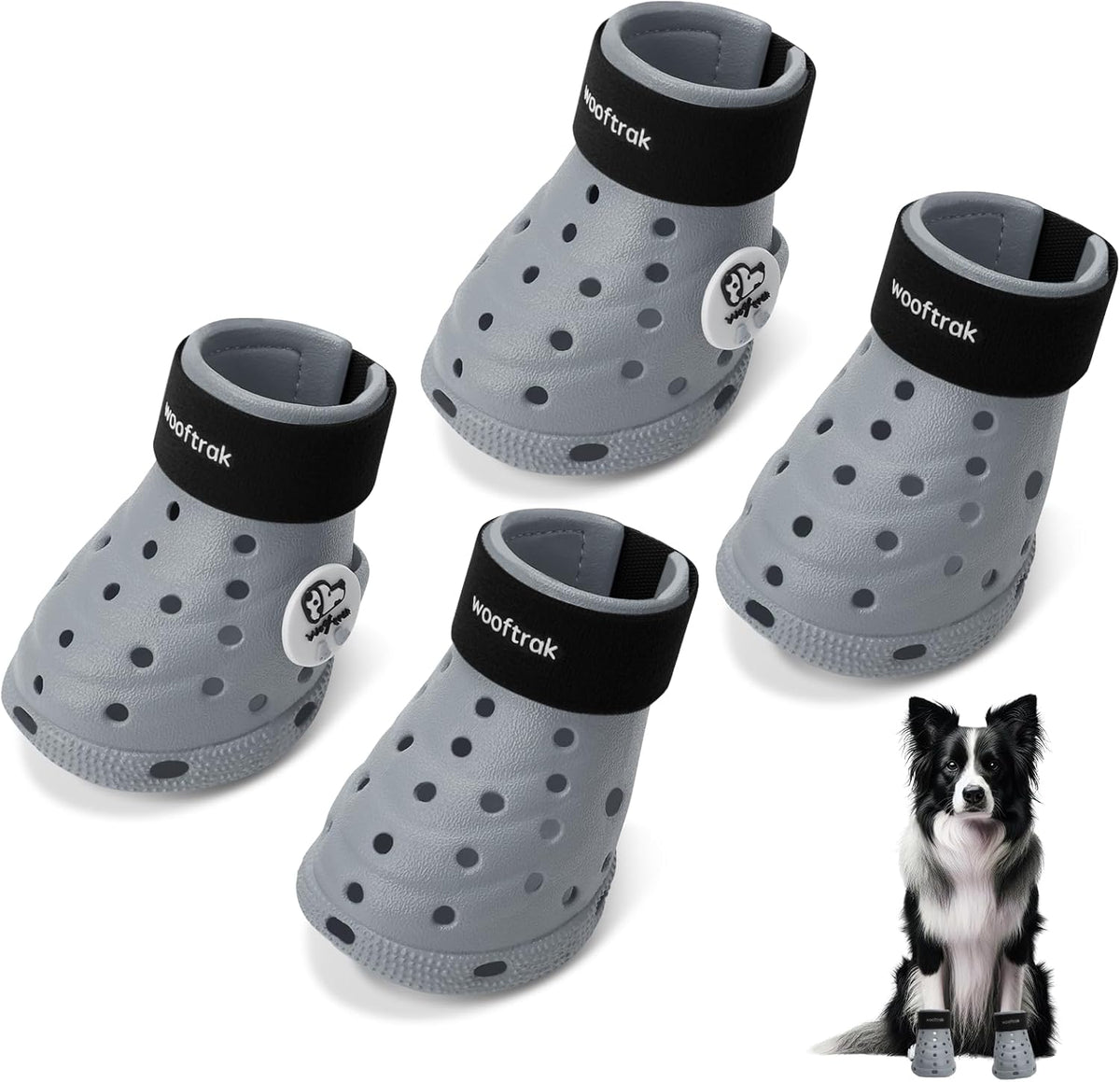 Dog Shoes Breathable Dog Shoe for Hot Pavement, Dog Booties and Paw Protectors, Non-Slip Waterproof Dog Sandals Boots (Pink, S: (2.3''x1.8'')(L*W)) - Image 15