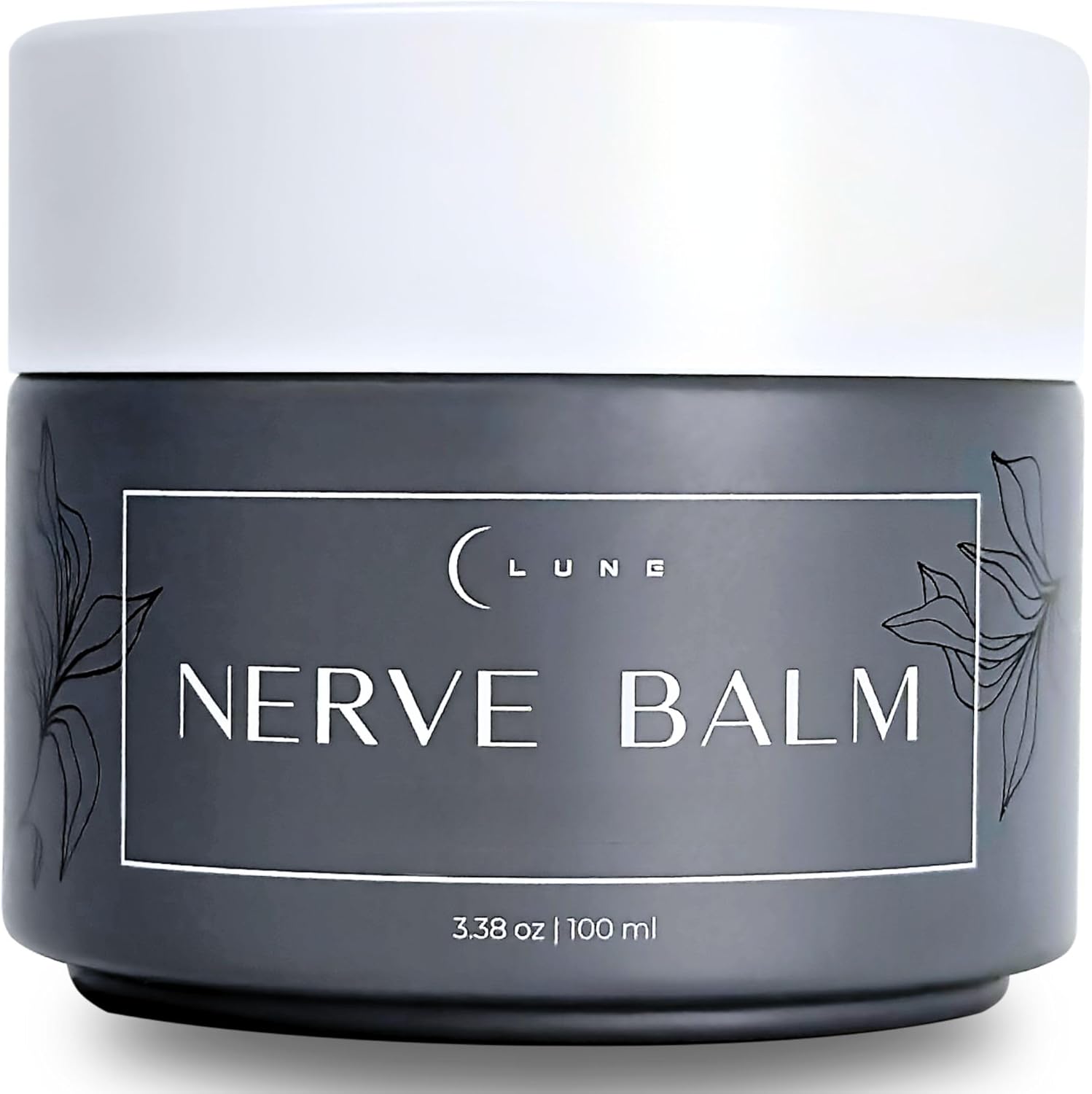 Lune Nerve Balm neuropathy relief cream jar front view