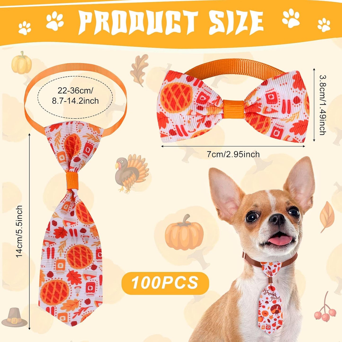 Reginary festive dog neckties and bow ties assortment for small medium pets