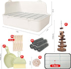 RUBYHOME small animal potty trainer corner pan angled view
