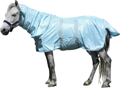 Gallopoff foal and donkey protective summer sheet rear tail flap view