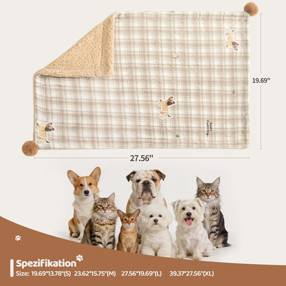 Jiupety premium pet bedding folded neatly for lightweight travel portability