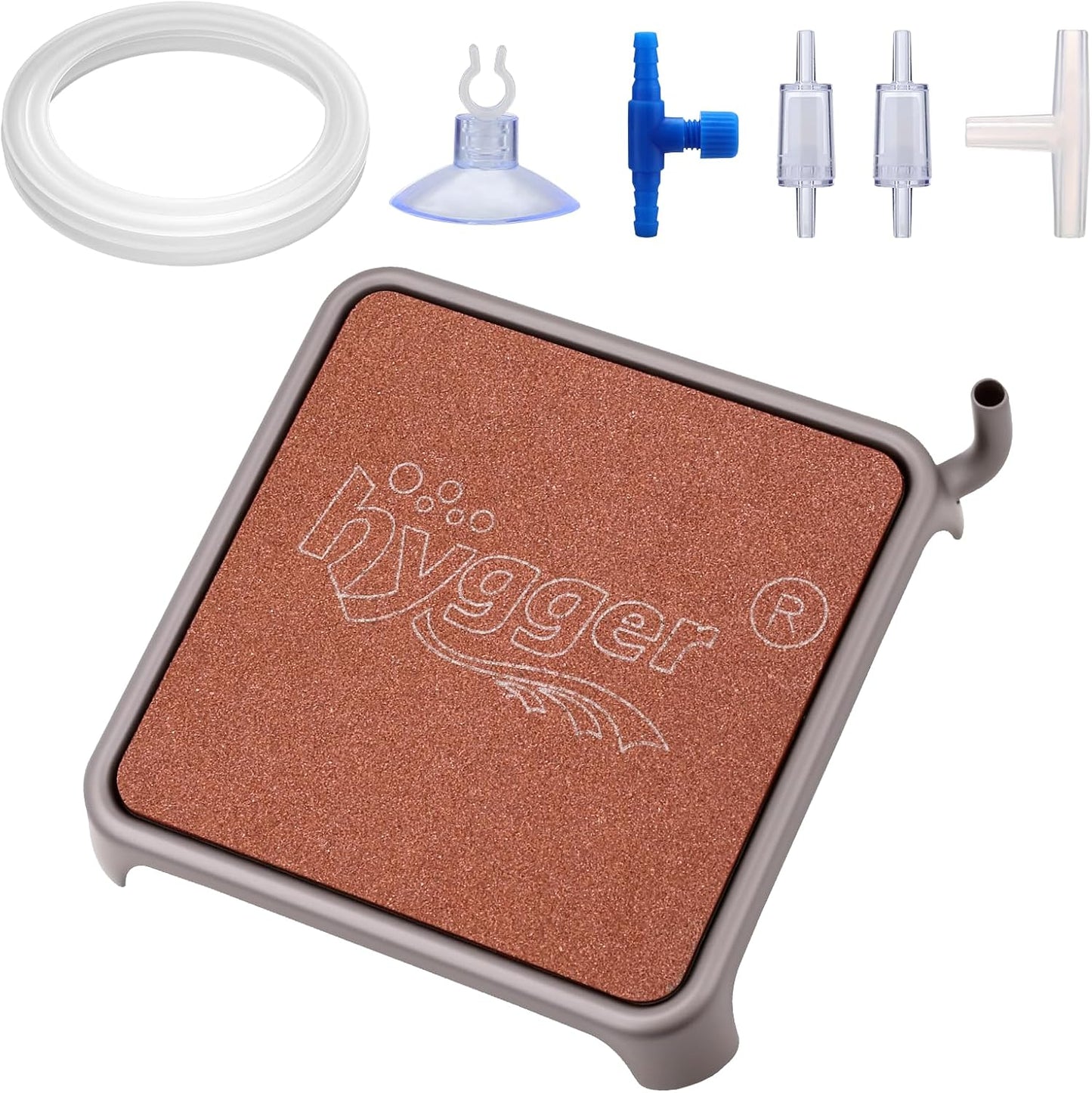 hygger Aquarium Air Stone, 4.1 Inch Nano Air Stone Makes Super Tiny Bubbles, Ultra Quiet Dissolved Oxygen Diffuser Small Airstone with Stainless Steel Base for Aquarium, Fish Tank & Hydroponic, Round - Image 10