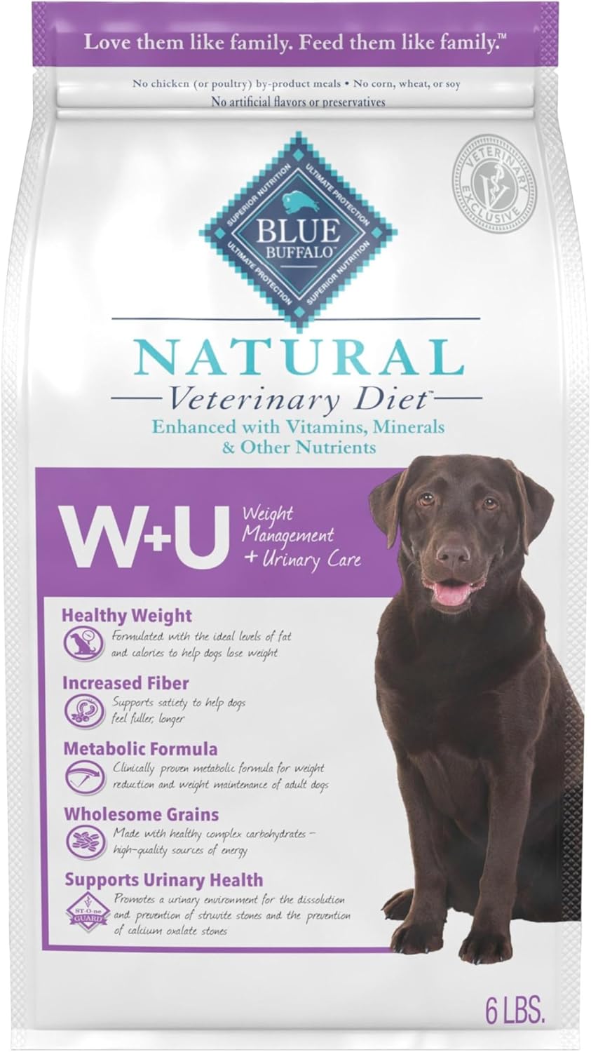 Blue Buffalo Natural Veterinary Diet W+U Weight Management + Urinary Care Dry Dog Food, Veterinarian Prescription Required, Chicken, 22-lb Bag - Image 11
