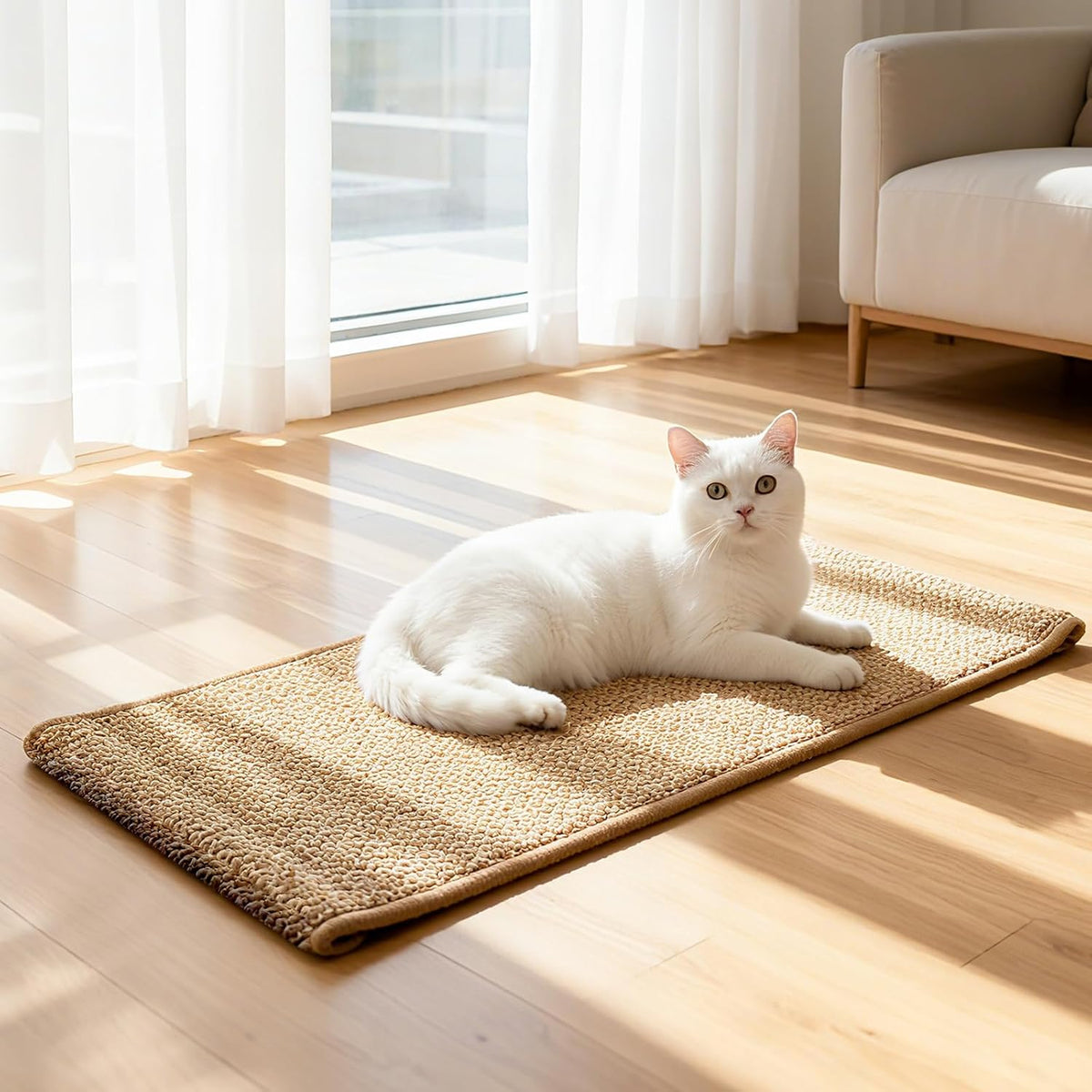 Ordora large cat scratcher mat showing horizontal surface