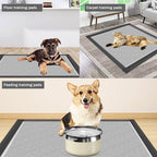 Gardner Pet black puppy training sheets side angle showing absorbent layers