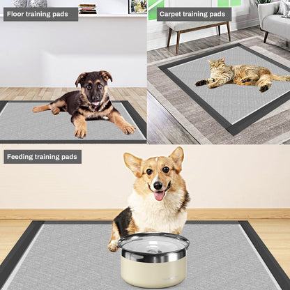 Gardner Pet black puppy training sheets side angle showing absorbent layers