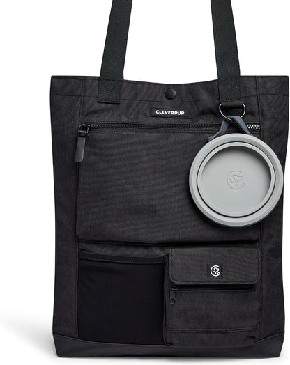 Cleverpup premium imported pet organizer tote bag full set view.