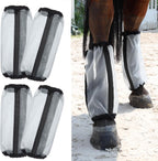 All-Purpose Fine Mesh Horse Fly Boots Breathable Anti-Fly Leggings with Sturdy Support Strips Reduce Annoying Stomping & 360 degreesLeg Protection Durable Easy-Clean Material 4-Pack Lavender Purple - Image 9