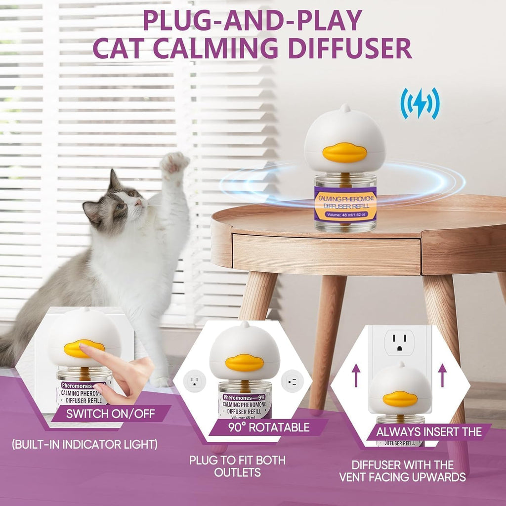 Safe kitten and cat calming plug-in set for multi pet households