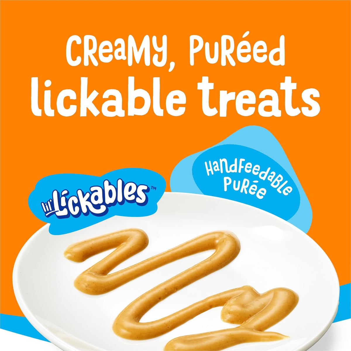 Close up of Friskies cat treat tubes with chicken and tuna flavors