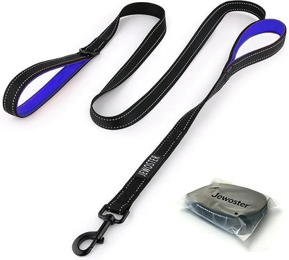 Heavy Duty Dog Leash - 2 Handles by Padded Traffic Handle for Extra Control, 6foot Long - Perfect for Medium to Large Dogs (6 ft, Black) - Image 10