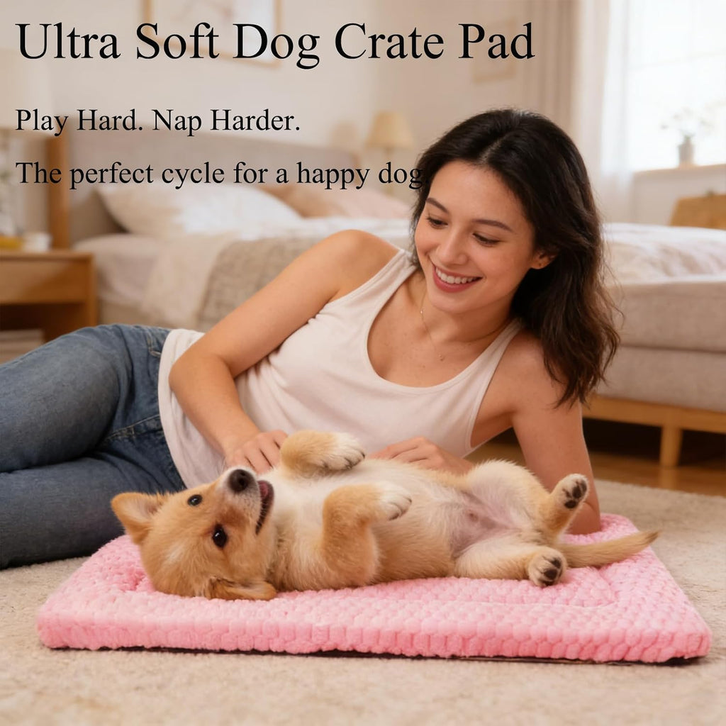 Zutbouc dog kennel pad soft plush side detail