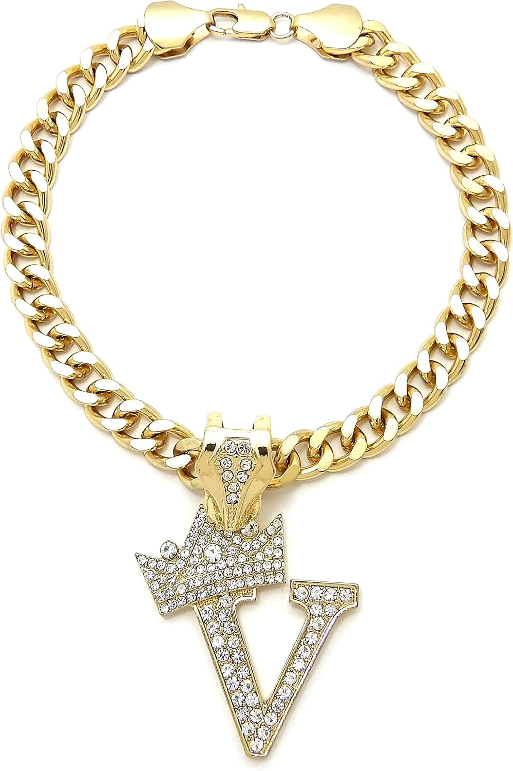 Initial Letter Cuban Chain Dog Chain Pet Chain Pet, Cat, Puppy Necklace (B, 10") - Image 13