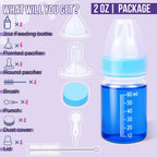 UMETASS small animal feeding supplies kit with cleaning brush and alternative replacement pacifiers