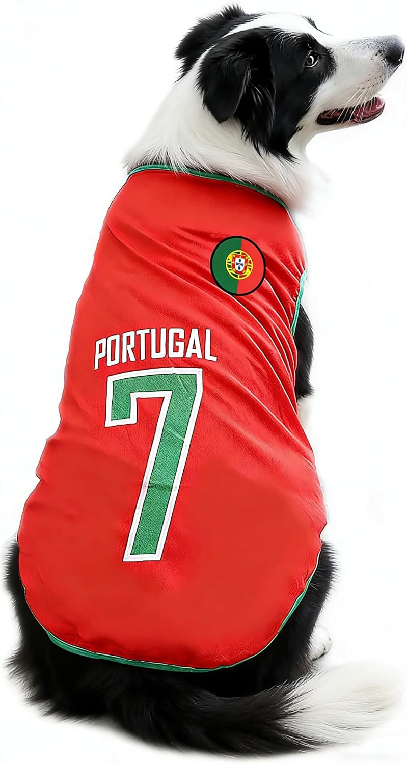 2026 World Cup Shirt for Dog, Soccer Jersey Pet Costume, Dog Jerseys for Small Medium Large Dogs, Football Shirt for Pets Yellow Large - Image 11