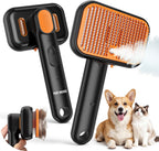 Ddxcoo pet steam brush with dual mist spray front view