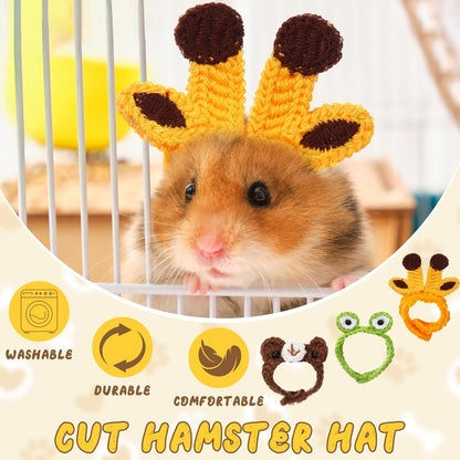 Detailed shot of the button design and lightweight fabric on the mini hamster clothing accessories.