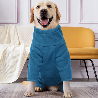 Size chart visual for Rozkitch dog winter clothing.