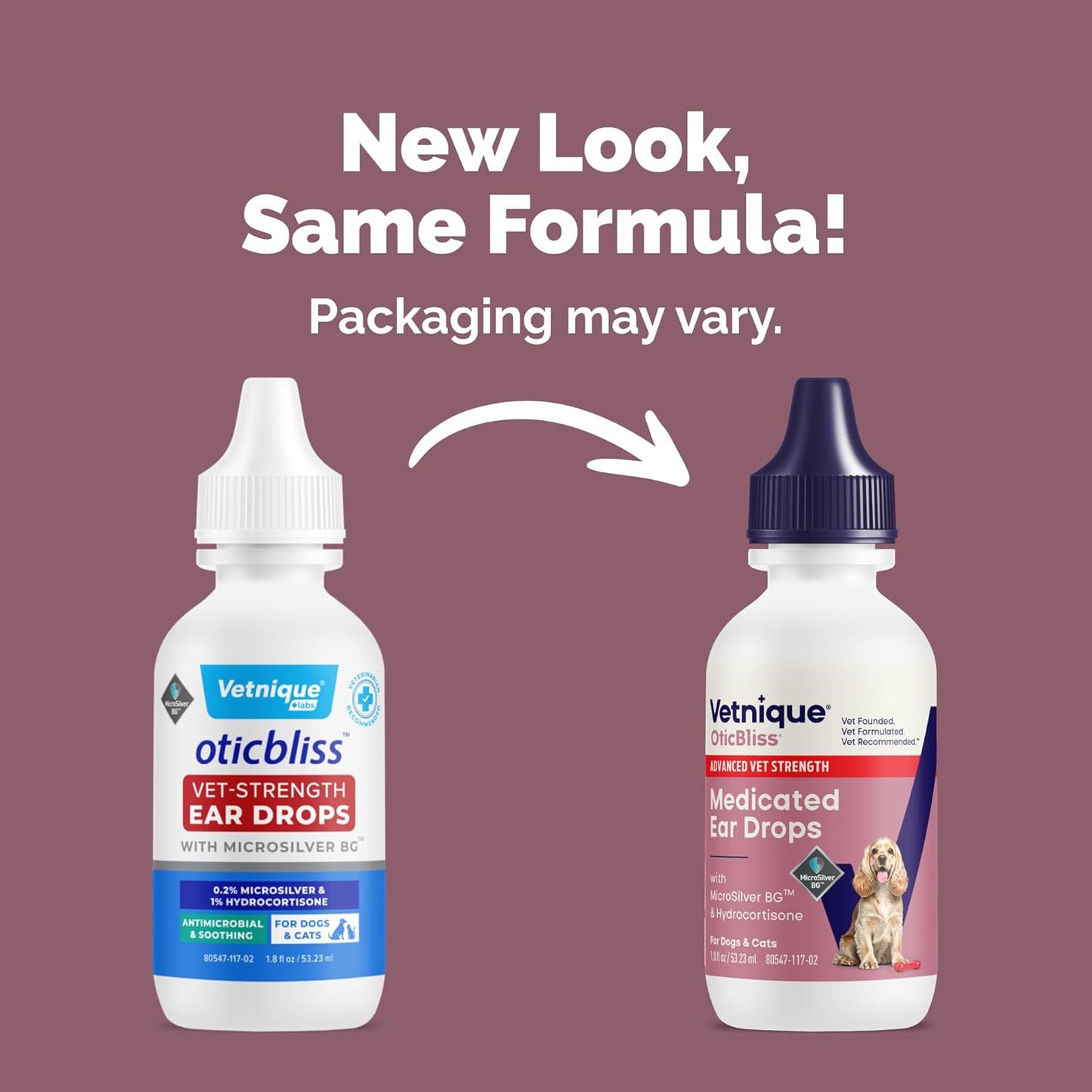 Vetnique Oticbliss medicated ear drops bottle