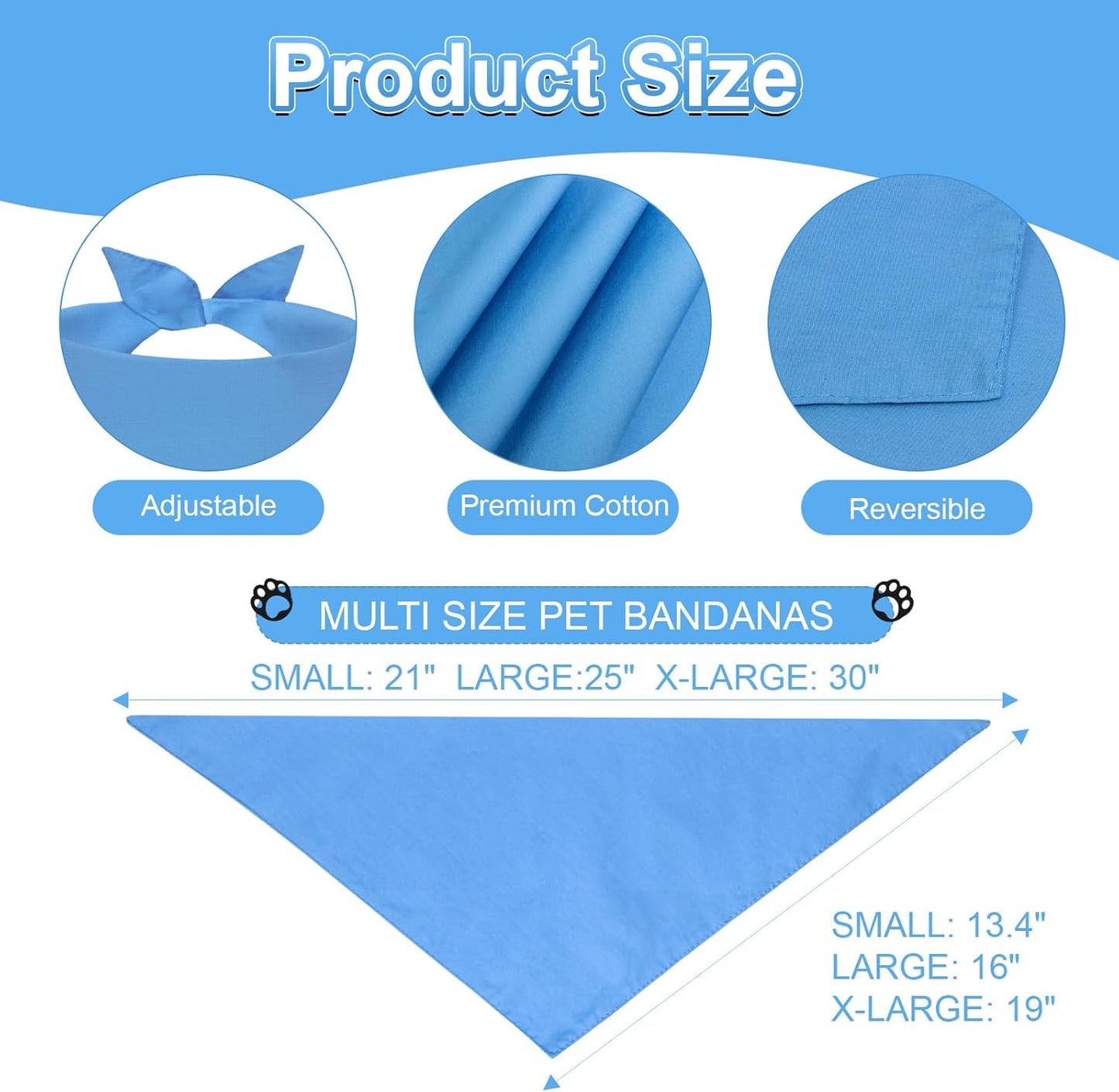 Agroon pet bandana triangle shape for DIY printing