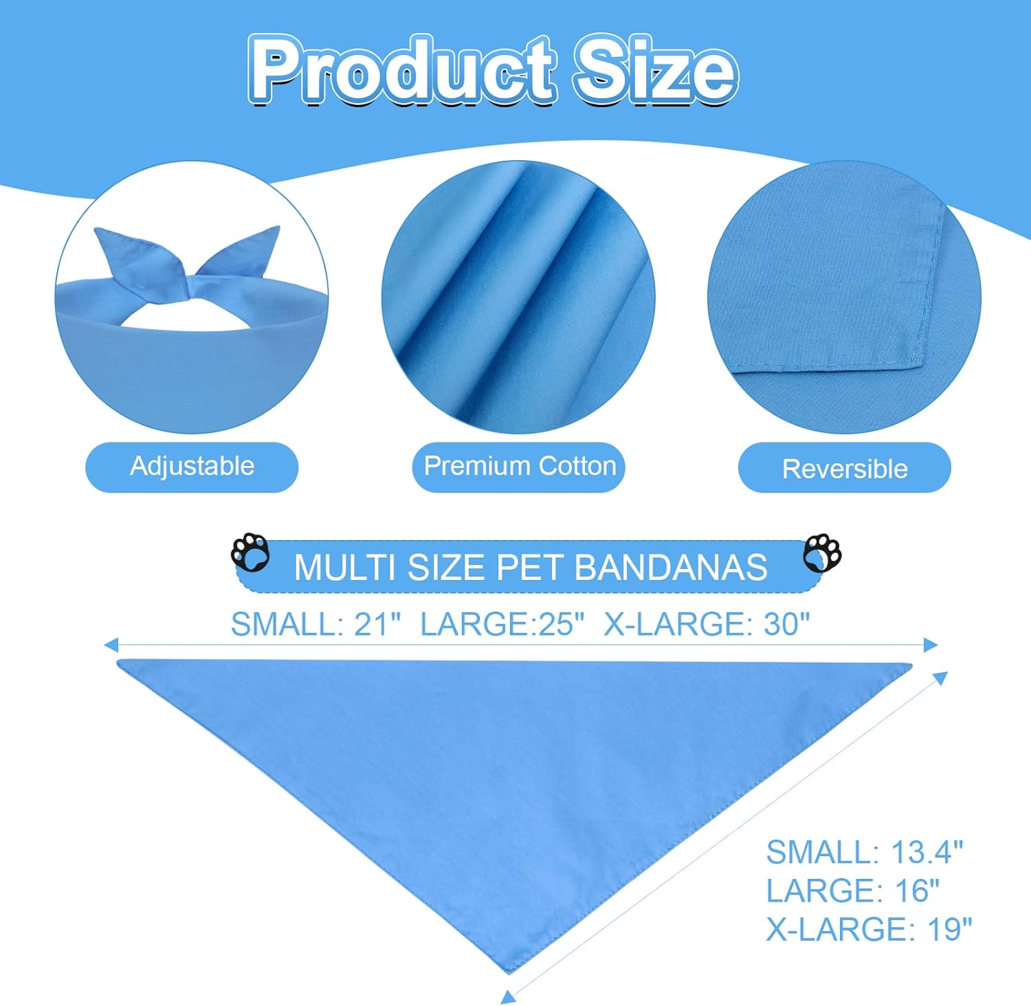 Agroon pet bandana triangle shape for DIY printing