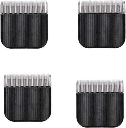 Generic 4X pet hair replacement blade front view showing white ceramic teeth and black housing