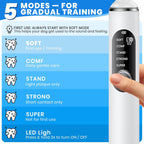 Patwing pet teeth cleaner showing LED light feature