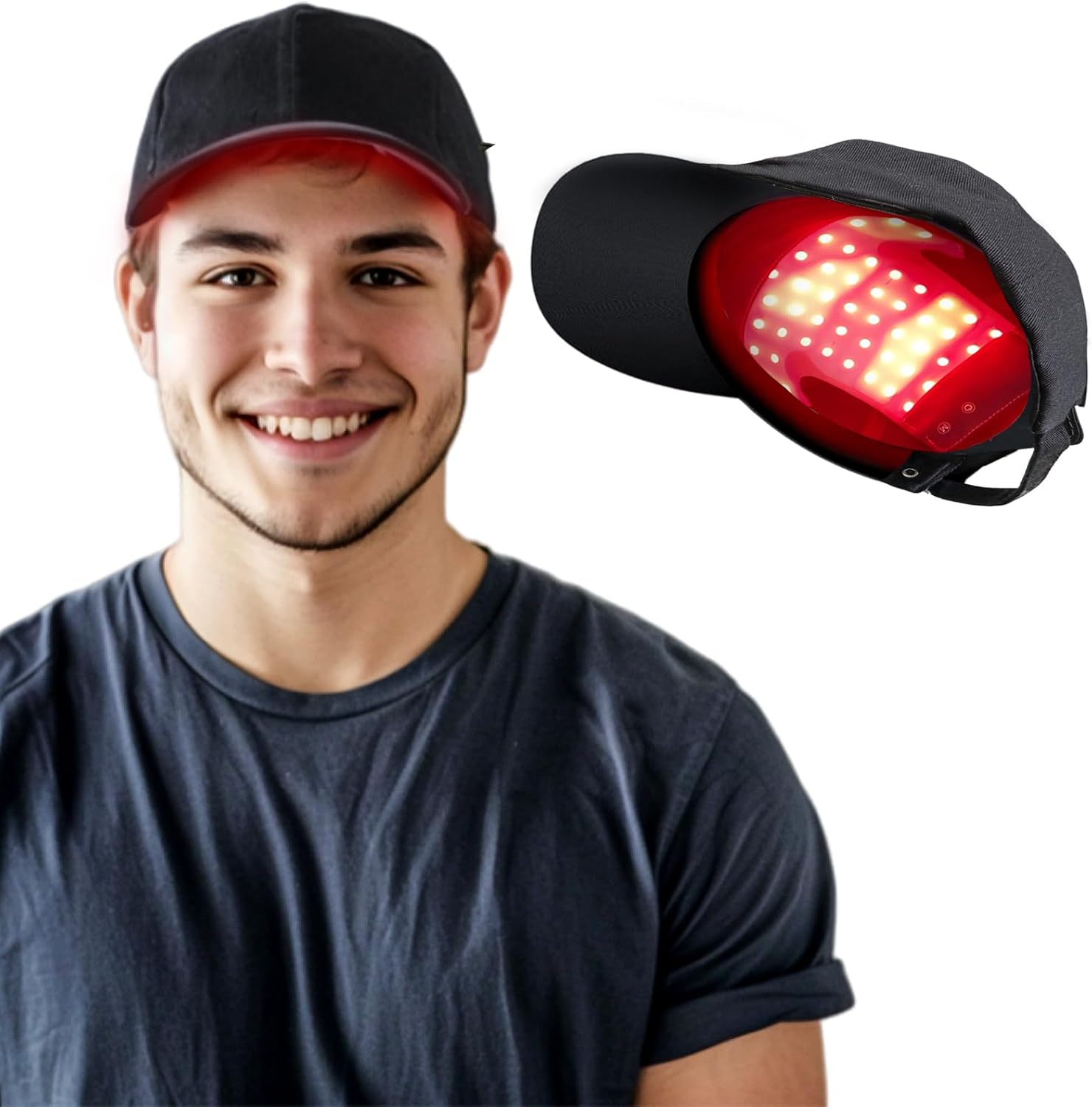 Carviki laser cap red light therapy for hair growth front view