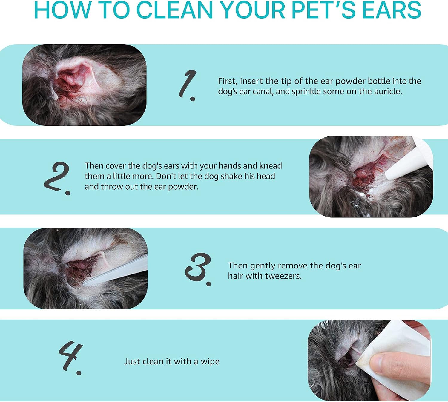 Zixaok 30g pet ear grooming aid for cats and dogs