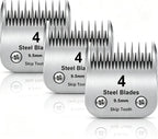 7 Skip Tooth Detachable Pet Dog Grooming Steel Blades,Compatible with Andis,Oster A5,Wahl KM10 Series Clippers,Cut Length 1/8-Inch (3.2mm) 1 Pack - Image 15