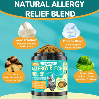 Woyamay grain free immune support cat treats for scratching relief