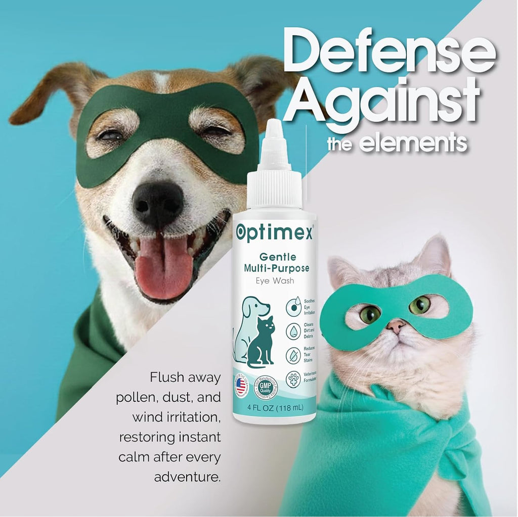 Gentle Multi-Purpose Eye Wash for Dogs & Cats (4 fl oz) Helps with Eye Infections, Redness, Irritation, Tear Stains, Discharge, Pink Eye, Conjunctivitis & Dry Eye Relief Vet Formulated - Image 11