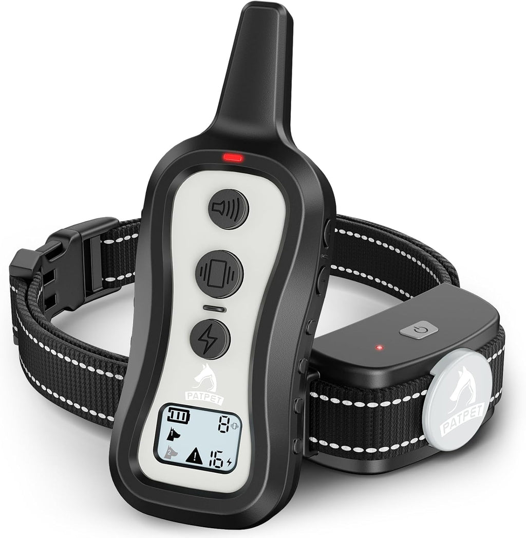 Patpet dog training collar with remote front view