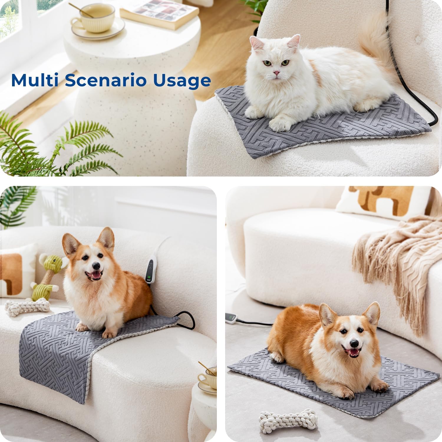 ZOMISIA waterproof pet warming mat fleece cover removal process