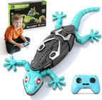 Ketiee RC wall crawler gecko front view climbing a smooth wall