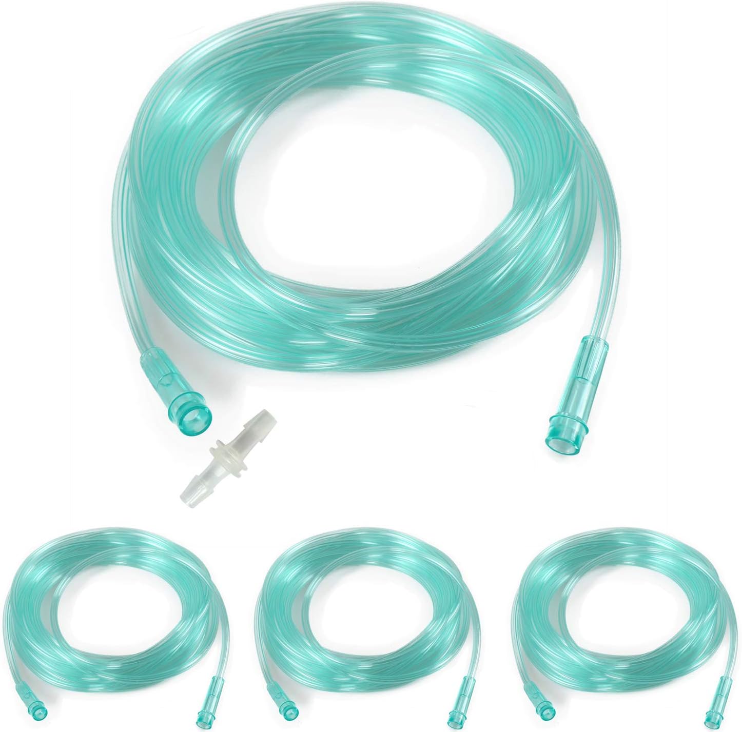 HXZSYT 3 Pack Oxygen Tubing front view medical grade supply line