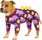 LovinPet Large Dog Pajamas, Four-Leg Stretch Onesie Bodysuit, Lightweight UV-Shielding Pajamas, Anti-Lick Calming Recovery Suit for Surgery, 3D Dino Wing Design with Soft Spikes Blue Purple XL - Image 15