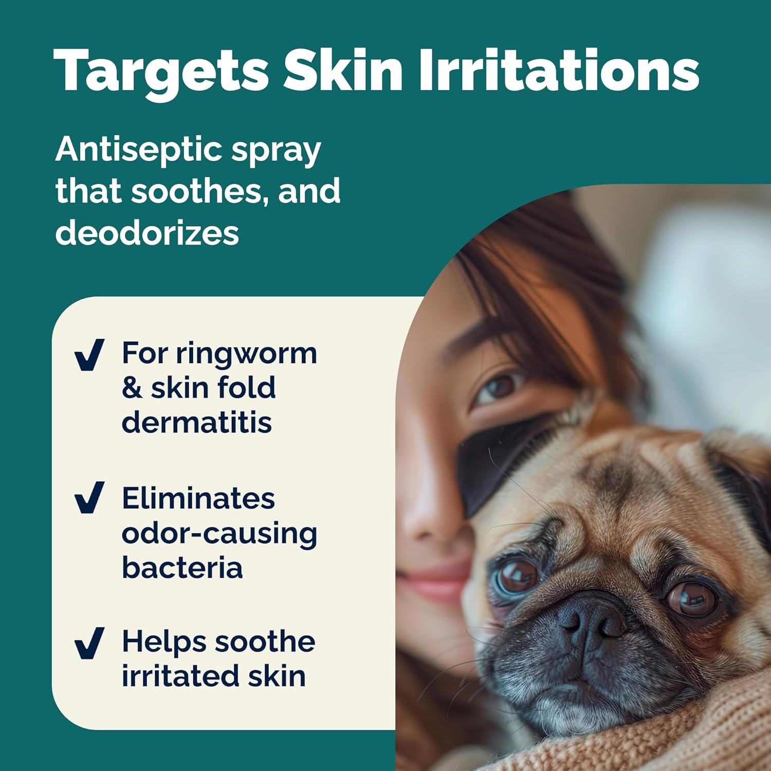 Alcohol free no sting chlorhexidine spray for sensitive dog skin